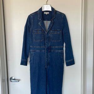 Madewell Denim Boiler Suit Jumpsuit